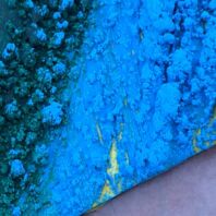 Close up of wax build-up texture.