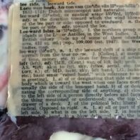 Collage element - dictionary page