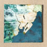 Exploring mapmaking with encaustic techniques